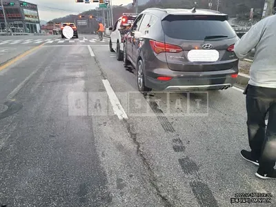 Photo 1 of 14: 2015 Hyundai Santa Fe, VIN KMHSW81UBFU378316 — Korean insurance auction
