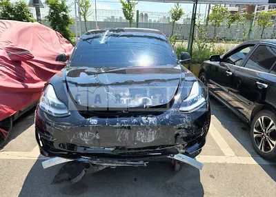 Photo 1 of 10: 2020 Tesla Model 3 Long Range, VIN 5YJ3E1EB6LF733481 — Korean insurance auction