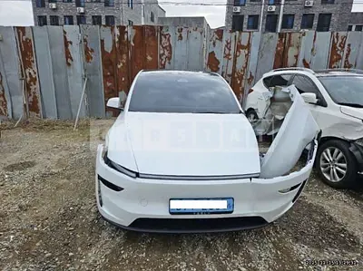 Photo 1 of 13: 2025 Tesla Model Y RWD, VIN LRWYGCFJ0SC064876 — Korean insurance auction