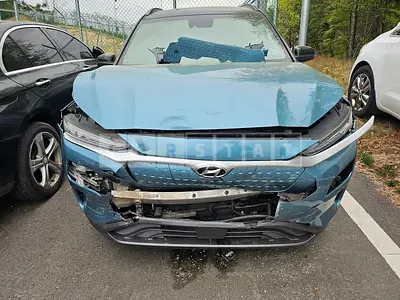Photo 1 of 7: 2018 Hyundai Kona Electric Car, VIN KMHK381GFKU016362 — Korean insurance auction