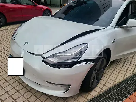 Photo 2 of 23: 2020 Tesla Model 3 Long Range, VIN 5YJ3E1EB0LF733542 — Korean insurance auction