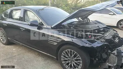 Photo 1 of 24: 2021 Genesis G80, VIN KMTGA41BBNU098036 — Korean insurance auction