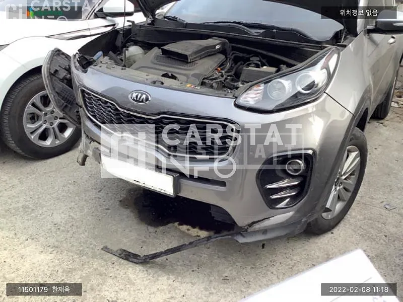 Photo 2 of 25: 2018 Kia Sportage, VIN KNAPM813BJK523268 — Korean insurance auction