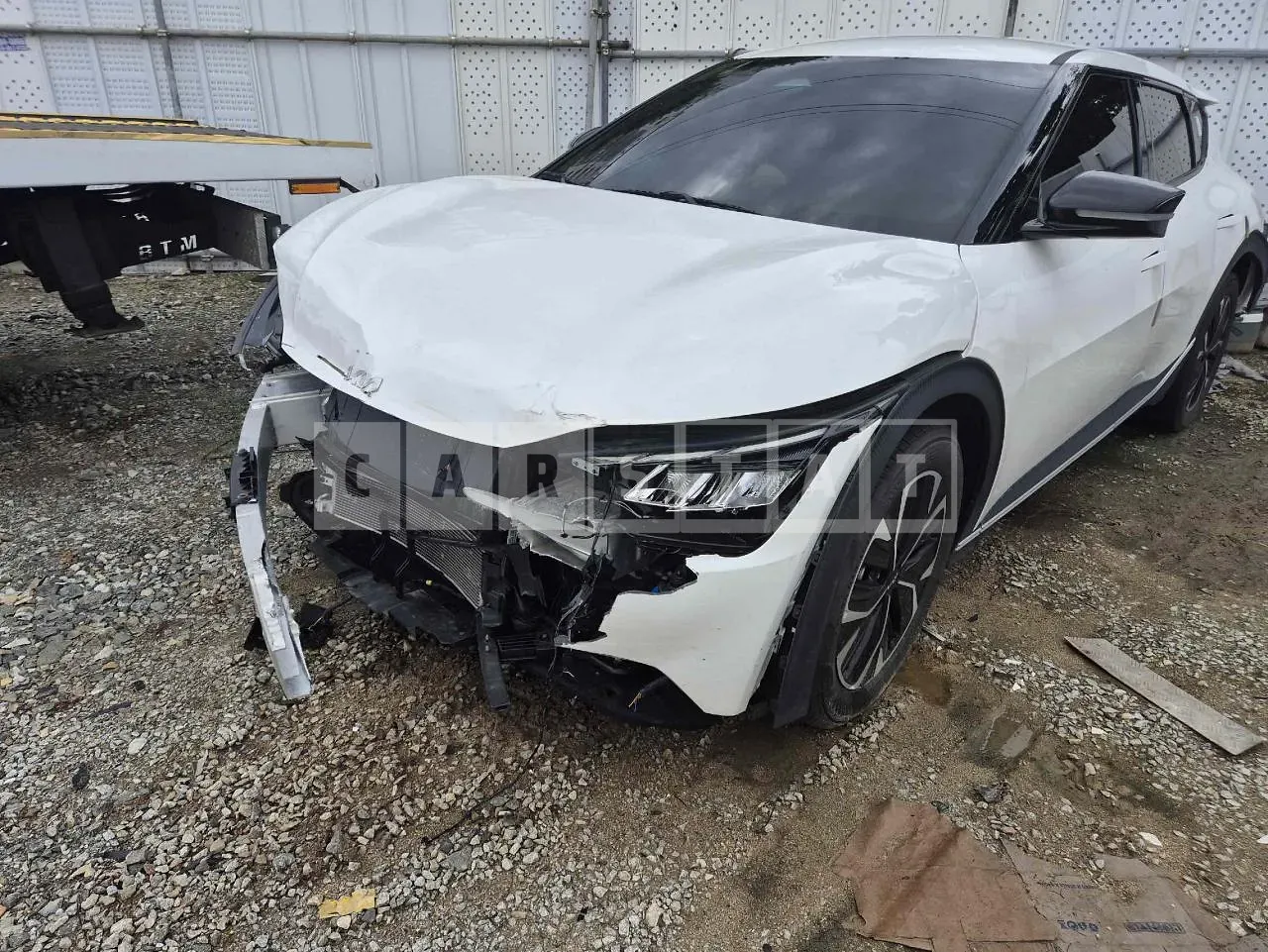 Photo 2 of 22: 2023 Kia EV6, VIN KNAC381BFPA609328 — Korean insurance auction