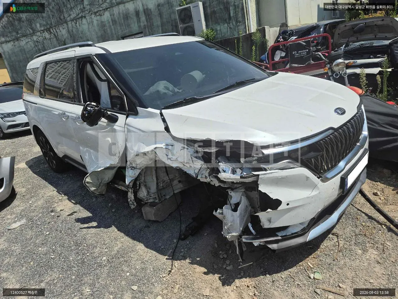 Photo 2 of 10: 2021 Kia Carnival, VIN KNANE81BBMS065140 — Korean insurance auction