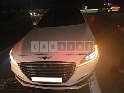 Photo 1 of 18: 2018 Hyundai Genesis G80, VIN KMHGM412DKU305829 — Korean insurance auction