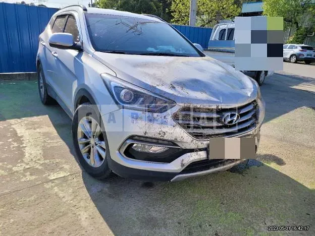 Photo 2 of 24: 2016 Hyundai Santa Fe 2.0, VIN KMHSW81UBGU688370 — Korean insurance auction
