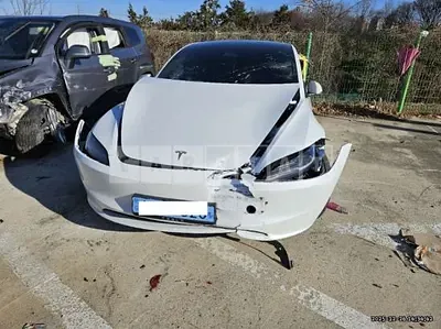 Photo 1 of 11: 2025 Tesla Model 3 LongRange, VIN LRW3E7EK2SC674358 — Korean insurance auction