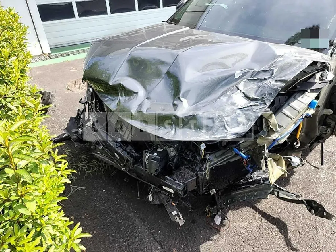 Photo 2 of 7: 2021 Hyundai Tucson Hybrid, VIN KMHJE811BNU037113 — Korean insurance auction