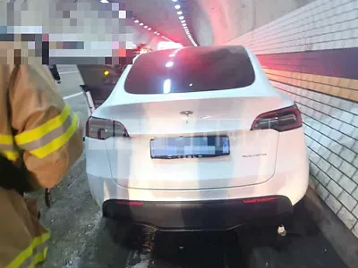 Photo 1 of 5: 2021 Tesla Model Y Long Range — Korean insurance auction