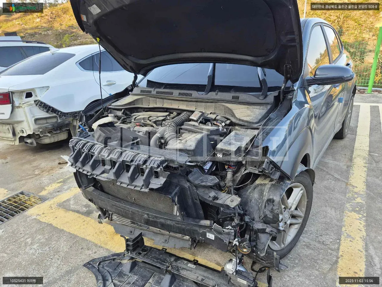 Photo 2 of 13: 2021 Hyundai Kona, VIN KMHK3813GMU694353 — Korean insurance auction