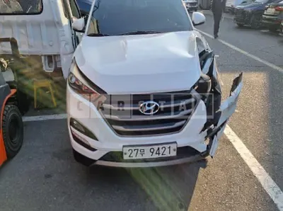 Photo 1 of 10: 2016 Hyundai Tucson, VIN KMHJ381ABGU006575 — Korean insurance auction