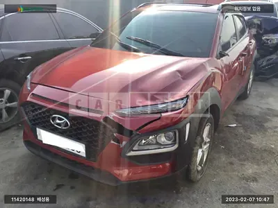 Photo 1 of 11: 2018 Hyundai Kona, VIN KMHK4815GJU136617 — Korean insurance auction