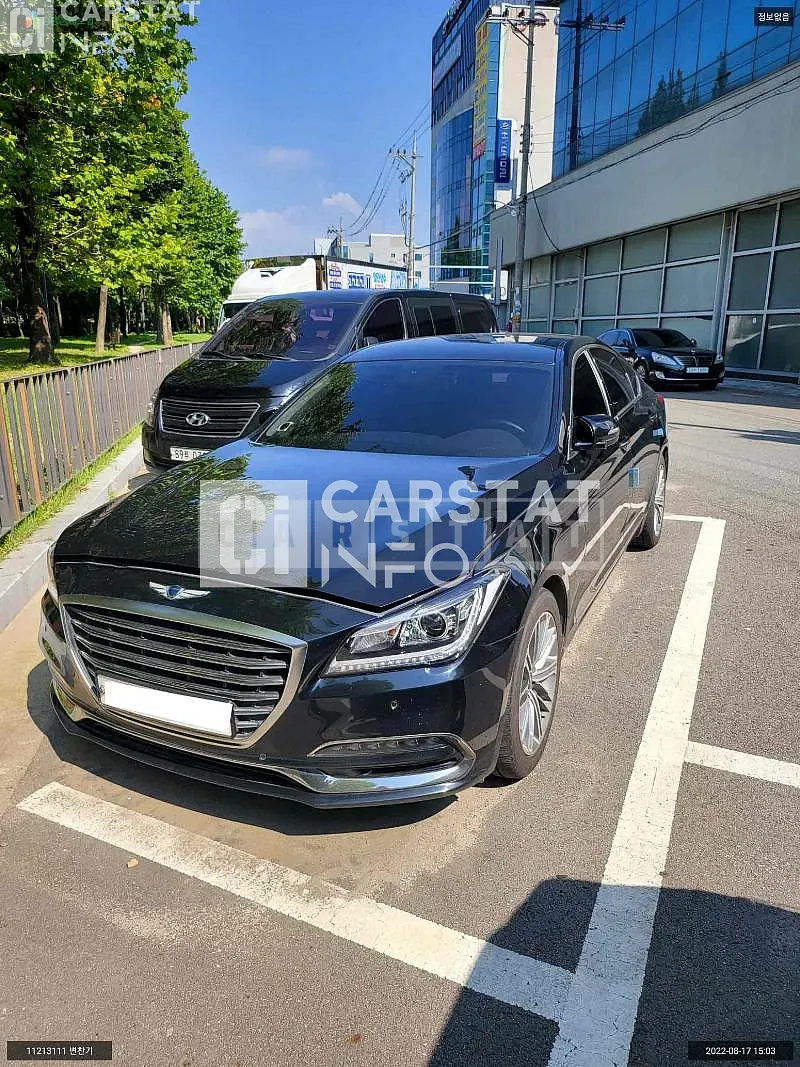 Photo 2 of 16: 2017 Genesis G80, VIN KMHGL41DDHU220526 — Korean insurance auction
