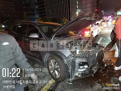 Photo 1 of 7: 2019 Hyundai Santa Fe, VIN KMHS281BBKU138213 — Korean insurance auction