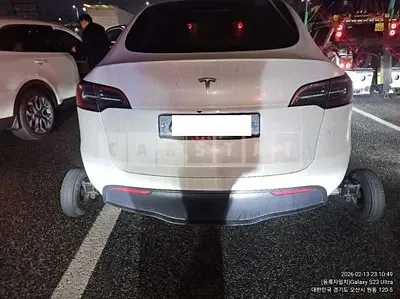 Photo 1 of 6: 2023 Tesla Model Y RWD, VIN LRWYGCFS6PC104491 — Korean insurance auction