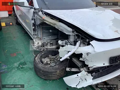 Photo 1 of 15: 2019 Tesla Model 3, VIN 5YJ3E1EB3LF585774 — Korean insurance auction