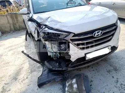 Photo 1 of 30: 2016 Hyundai Tucson, VIN KMHJ3815GGU159484 — Korean insurance auction
