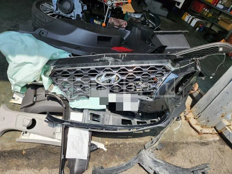 Photo 2 of 35: 2020 Hyundai Santa Fe TM 2.0, VIN KMHS281BBLU278419 — Korean insurance auction