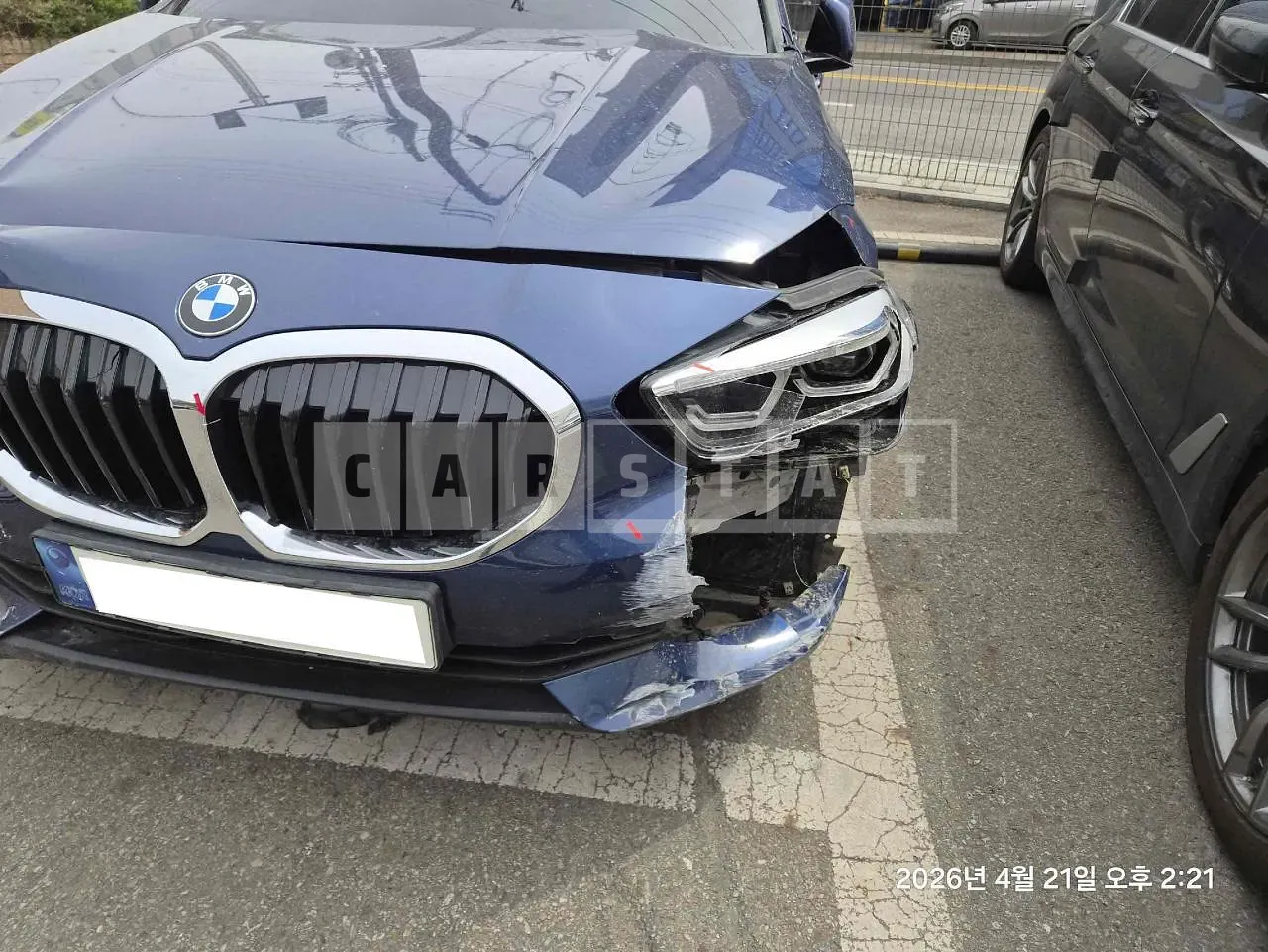 Photo 2 of 23: 2021 BMW 118d, VIN WBA7M9101M7H61123 — Korean insurance auction