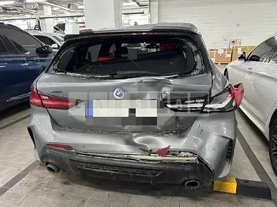 Photo 1 of 10: 2022 BMW M135i xDrive, VIN WBA7L1100N7L24703 — Korean insurance auction