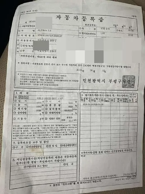 Photo 2 of 35: 2018 Nissan Altima 2.5 — Korean insurance auction
