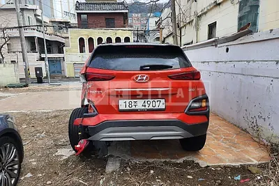 Photo 1 of 21: 2018 Hyundai Kona, VIN KMHK5816GJU259493 — Korean insurance auction