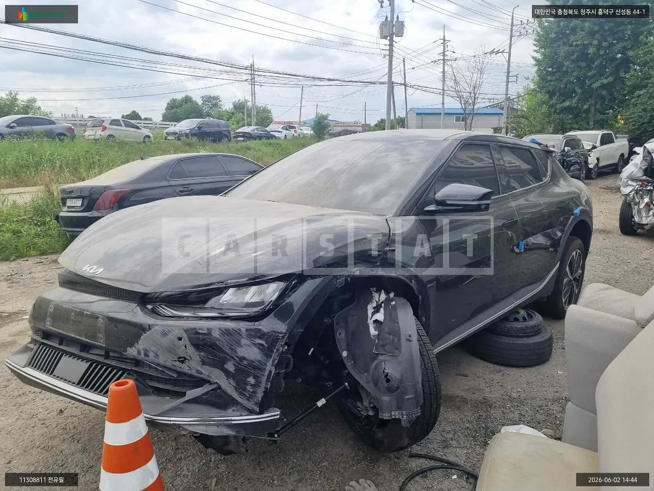 Photo 2 of 13: 2023 Kia EV6, VIN KNAC281CPPA153173 — Korean insurance auction