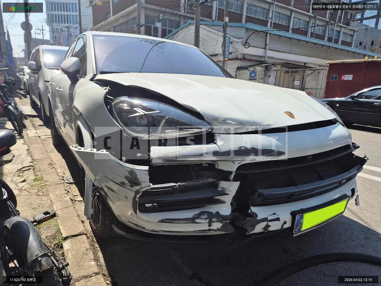 Photo 2 of 20: 2021 Porsche Cayenne, VIN WP1AA29Y3MDA10508 — Korean insurance auction