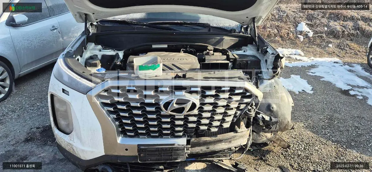 Photo 2 of 15: 2021 Hyundai Palisade, VIN KMHR281ABNU363724 — Korean insurance auction