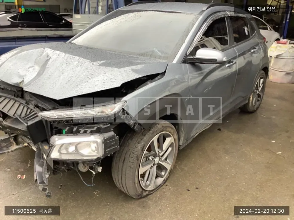 Photo 2 of 8: 2018 Hyundai Kona, VIN KMHK3816GJU096058 — Korean insurance auction