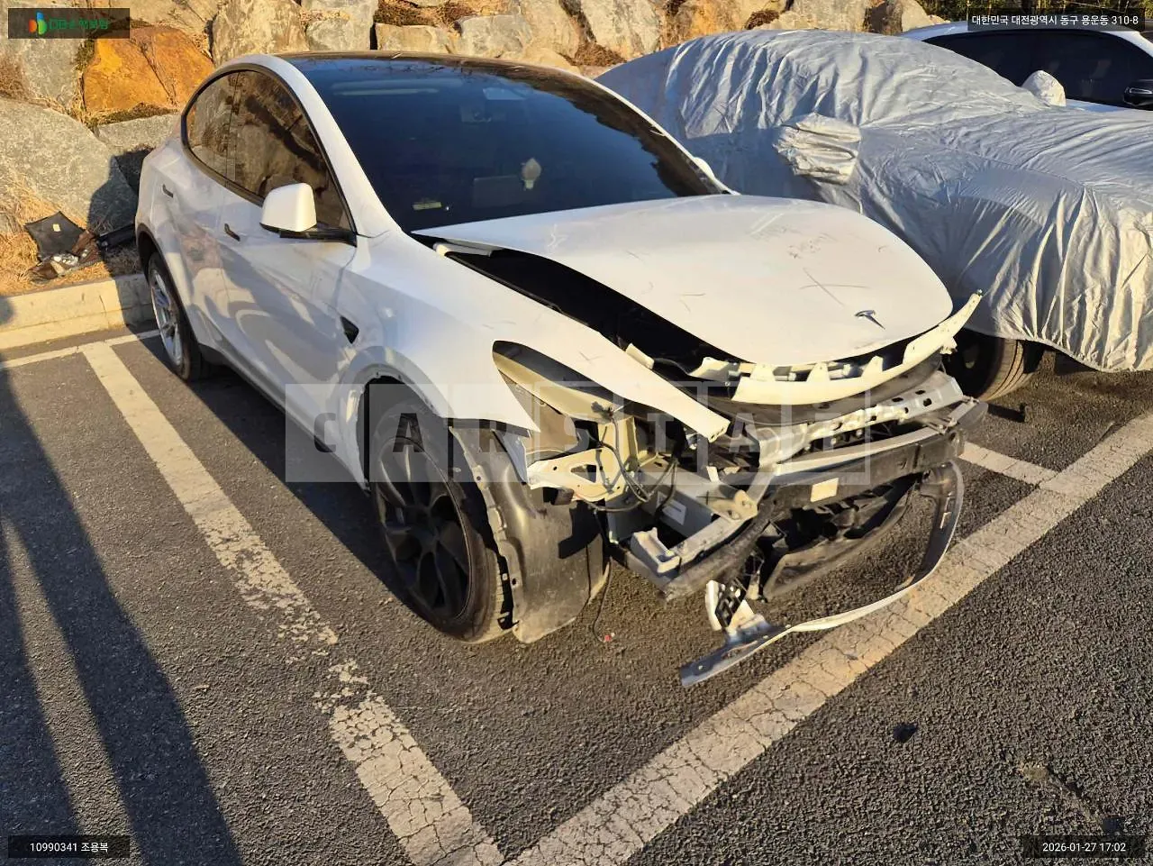 Photo 2 of 15: 2023 Tesla Model Y RWD, VIN LRWYGCFS3PC130904 — Korean insurance auction