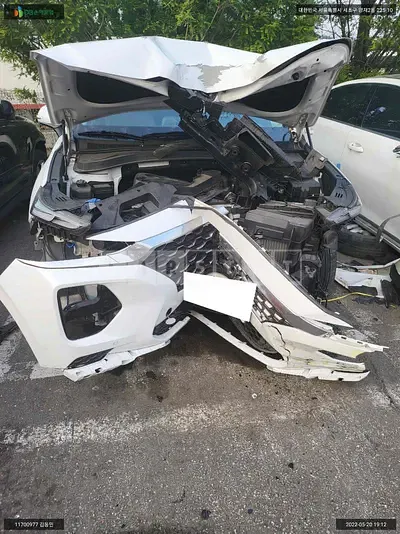 Photo 1 of 23: 2019 Hyundai Santa Fe, VIN KMHS381ABLU193107 — Korean insurance auction