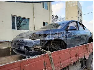 Photo 2 of 18: 2021 Tesla Model Y Standard Range, VIN 5YJYGDED3MF238577 — Korean insurance auction