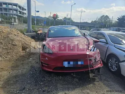 Photo 1 of 22: 2021 Tesla Model Y Standard Range — Korean insurance auction
