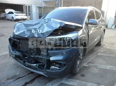 Photo 1 of 12: 2018 Hyundai Tucson, VIN KMHJ381ABJU780574 — Korean insurance auction