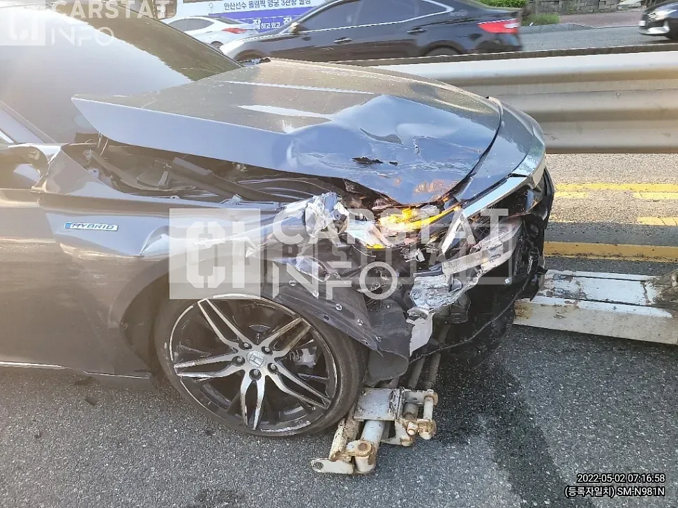 Photo 2 of 10: 2021 Honda Accord Hybrid, VIN 1HGCV3690MA510902 — Korean insurance auction