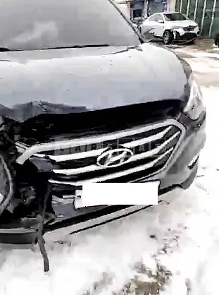 Photo 2 of 16: 2015 Hyundai Tucson, VIN KMHJT81VDFU093033 — Korean insurance auction