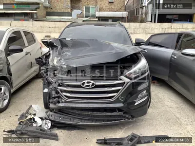 Photo 1 of 11: 2015 Hyundai Tucson, VIN KMHJ581ADGU051277 — Korean insurance auction