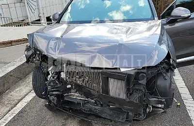 Photo 1 of 8: 2020 Hyundai Santa Fe, VIN KMHS281BBLU295263 — Korean insurance auction