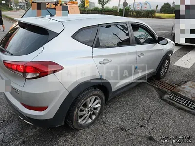 Photo 1 of 9: 2015 Hyundai Tucson, VIN KMHJ281ADGU060530 — Korean insurance auction