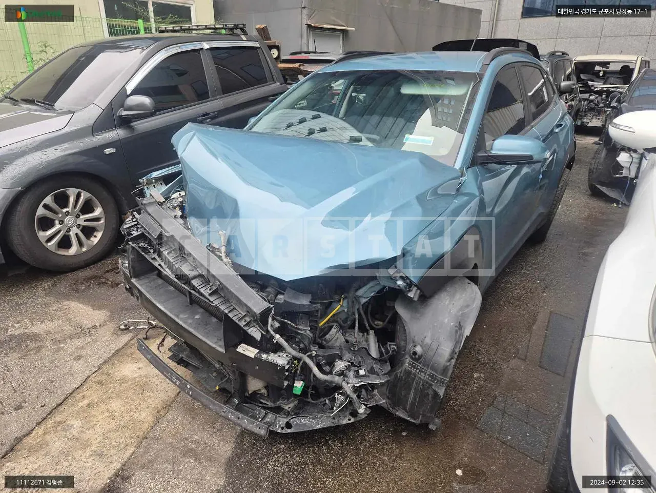 Photo 2 of 14: 2017 Hyundai Kona, VIN KMHK4815GJU043918 — Korean insurance auction