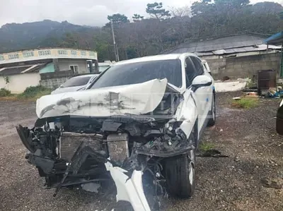 Photo 1 of 7: 2019 Hyundai Santa Fe, VIN KMHS281BBKU150718 — Korean insurance auction