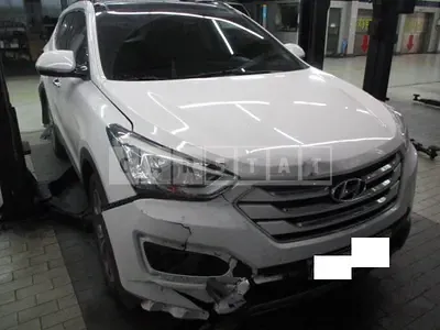Photo 1 of 50: 2015 Hyundai Santa Fe, VIN KMHSW81UBFU307753 — Korean insurance auction