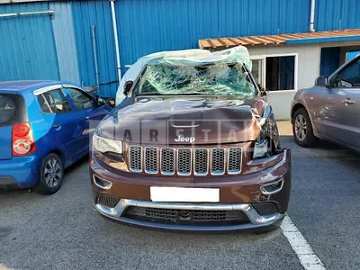 Photo 1 of 14: 2015 Jeep Grand Cherokee, VIN 1C4RJFJM5FC150959 — Korean insurance auction