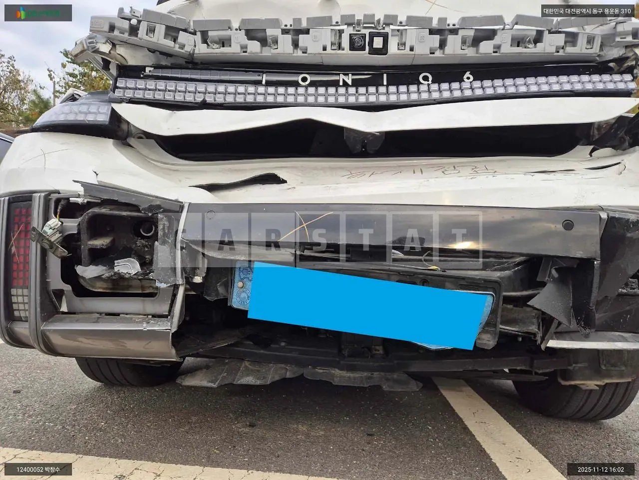 Photo 2 of 11: 2023 Hyundai IONIQ 6, VIN KMHM341AFPA042378 — Korean insurance auction