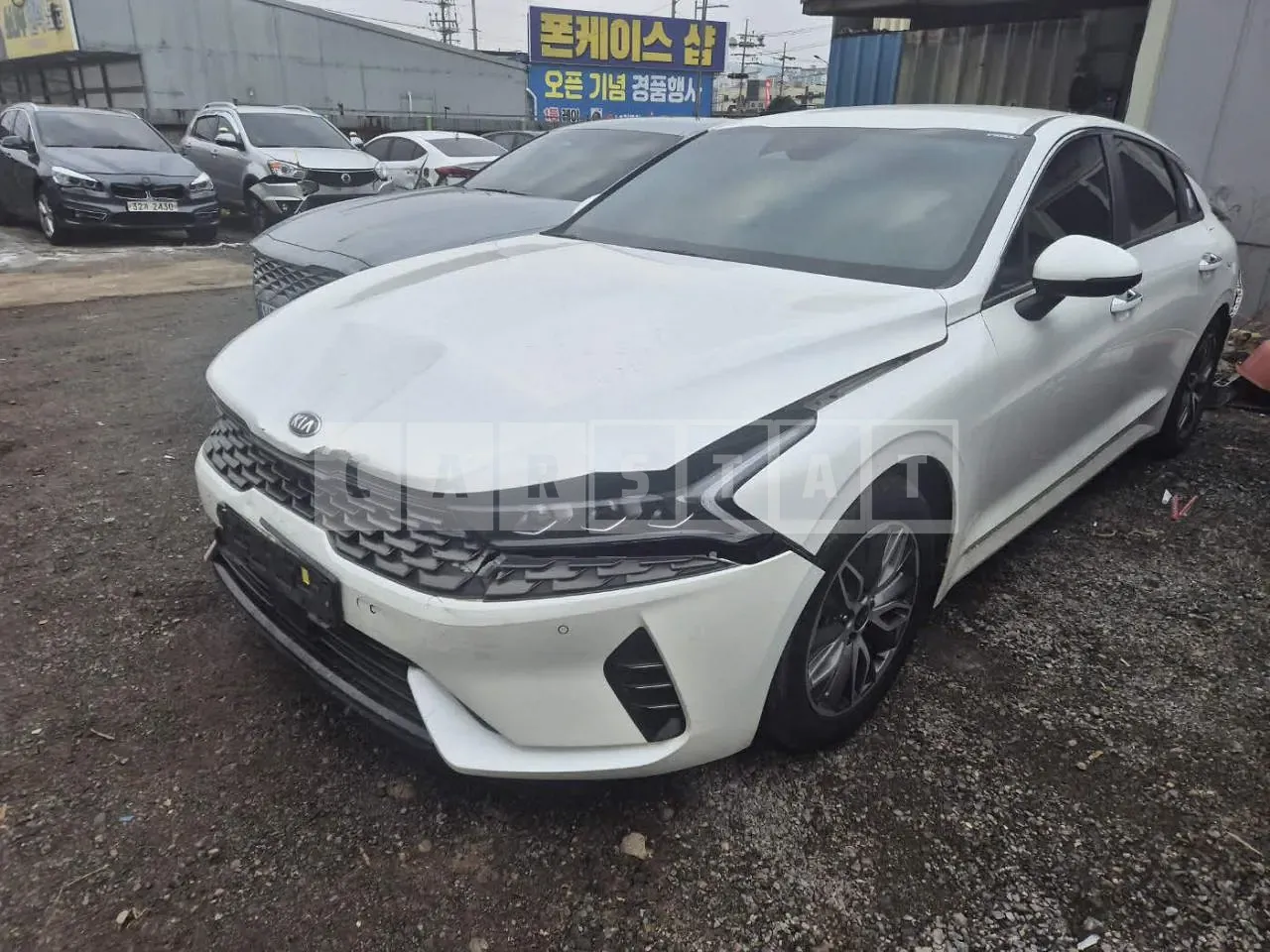 Photo 2 of 9: 2021 Kia K5 Hybrid, VIN KNAG341JBMA015523 — Korean insurance auction