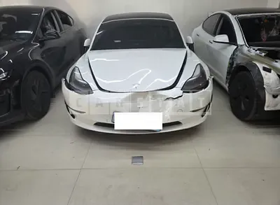 Photo 1 of 8: 2021 Tesla Model 3 LongRange, VIN 5YJ3E1EB0MF885631 — Korean insurance auction