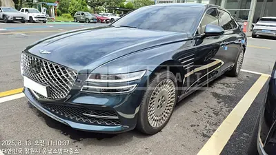 Photo 1 of 14: 2021 Genesis G80, VIN KMTGA41BBNU114594 — Korean insurance auction