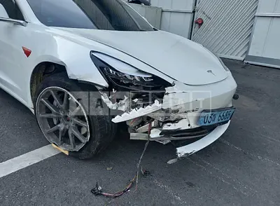 Photo 1 of 13: 2020 Tesla Model 3 Long Range, VIN 5YJ3E1EB7LF585194 — Korean insurance auction